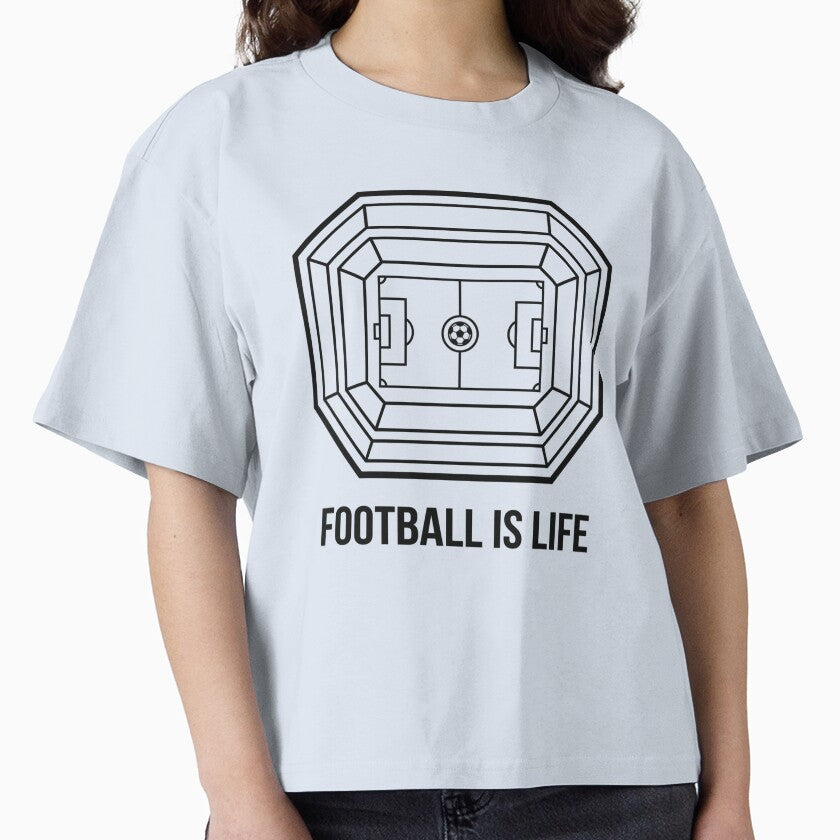 Minimalist football stadium – Football Is Life by David Mateo ArtWorks