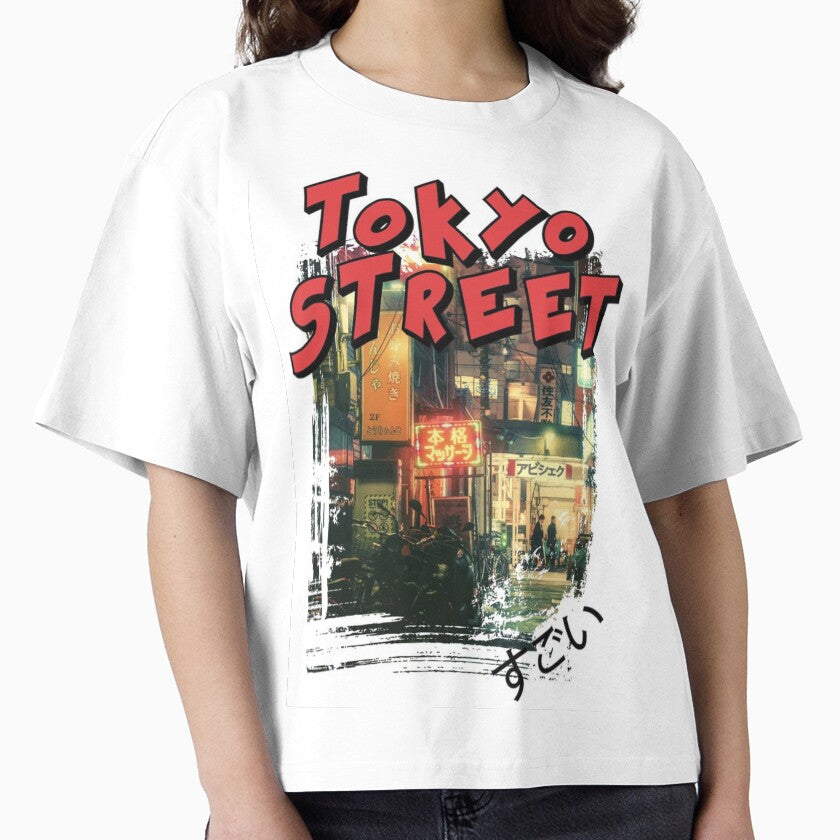Tokyo Nights: A Retro Street Adventure Tee by CireArt