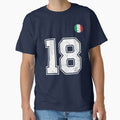 Italy Soccer Number 18 Vintage Sports Fan by RoyesButler