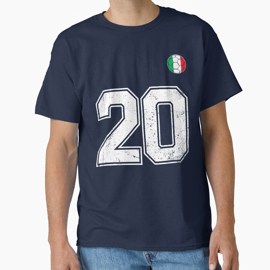 Italy Soccer Number 20 Vintage Sports Fan by RoyesButler
