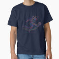 Neon Soccer Player Line Art Retro Football Fan Graphic by KristenosNehk