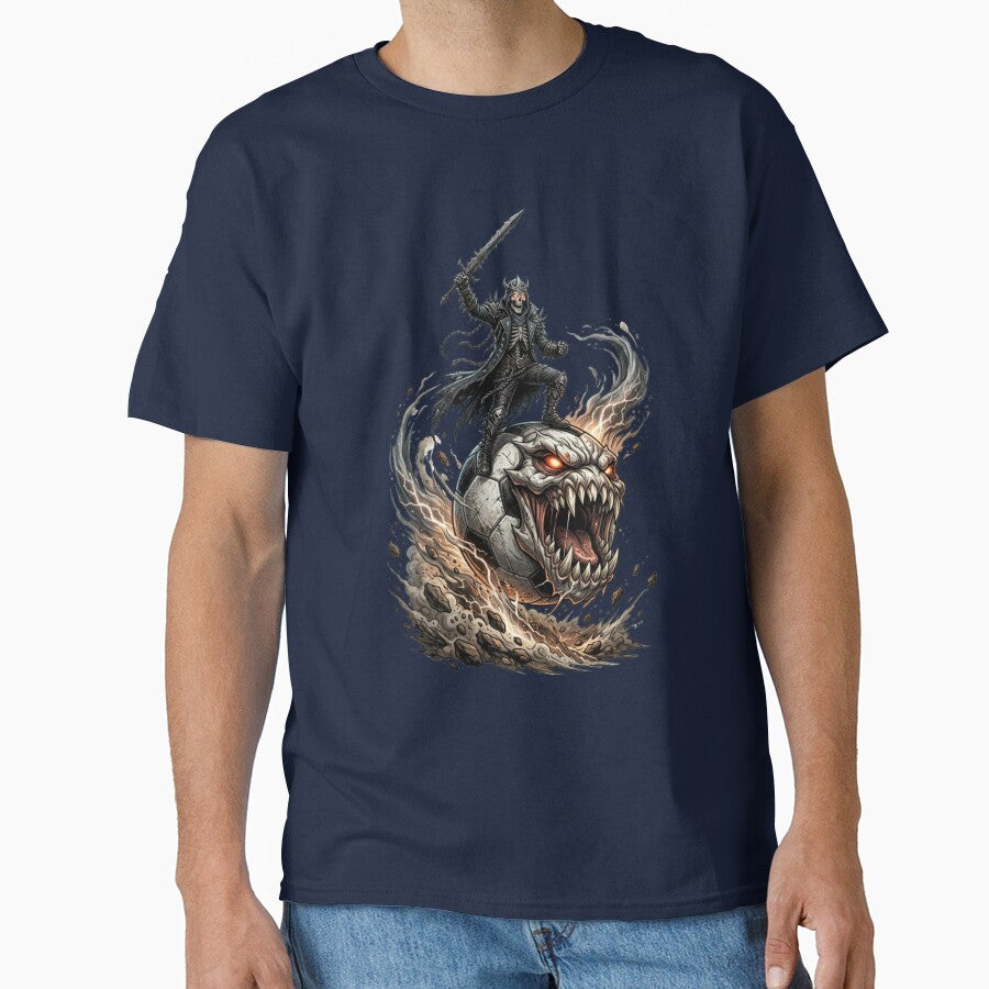 Evil Soccer Monster Skeleton Dark Fantasy Art by M.Store