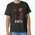 ENTJ Personality Abstract Art – MBTI Design (Center Print) by W-Rm