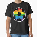 Pride Month rainbow LGBTQIA colorful rainbow soccer ball by Jdawnink