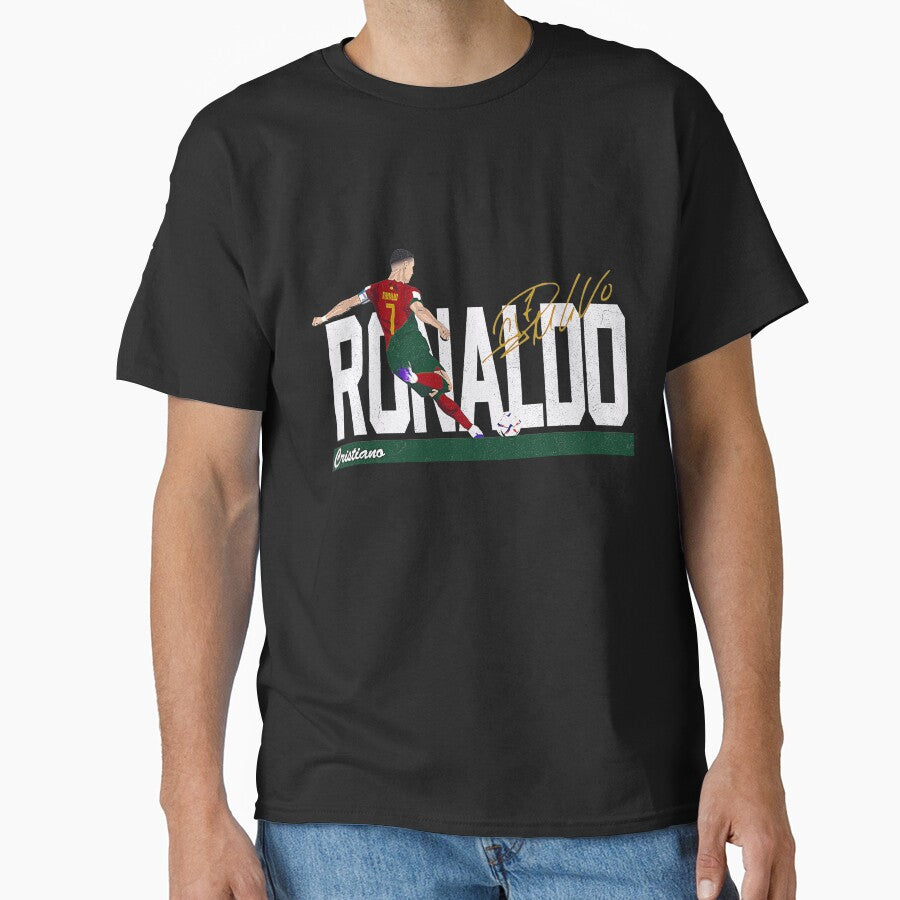 Cristiano Ronaldo Portugal Jersey -Last World Cup 2 Vintage Style by tzeanareola