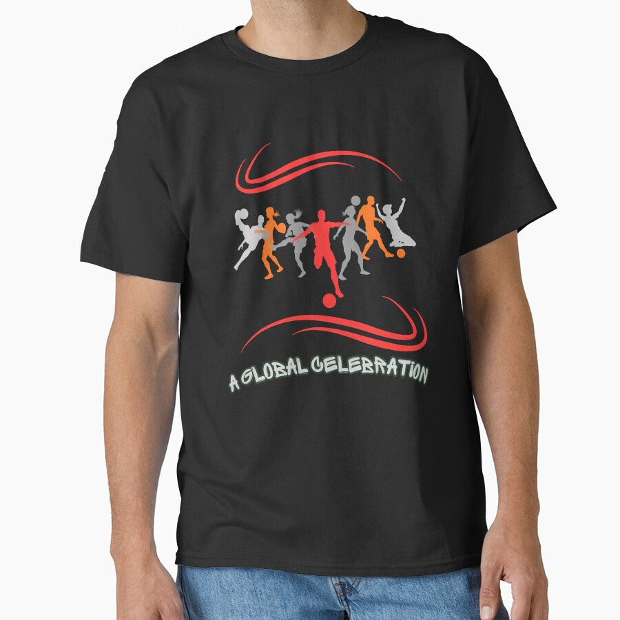 Global Soccer Celebration Minimalist Football Players Design by Tadeusz1
