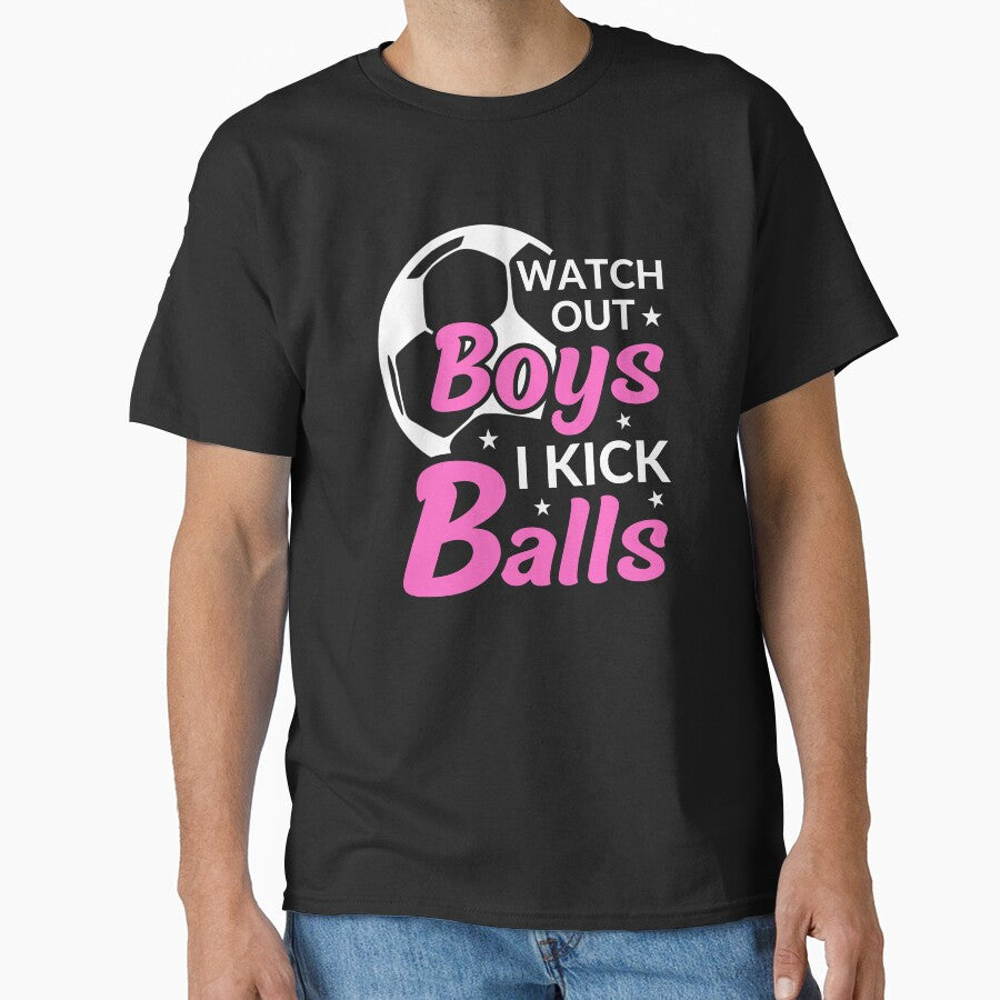 Soccer girl / Female soccer player kicking girl / watch out boys I kick balls by portrait4you