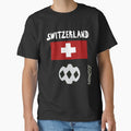 Despacito® Switzerland Flag Black White Ball Futbol Text by DespacitoBrand