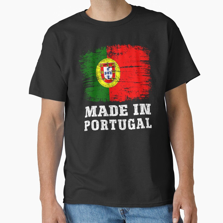 Vintage Made in Portugal Distressed Flag by Dmetalx Art Apparel
