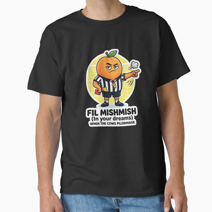 Fil Mishmish – Funny Referee Orange Sticker Design by RDcollections