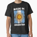 Made In Argentina Vintage Distressed Flag Sol de Mayo Pride by Dmetalx Art Apparel