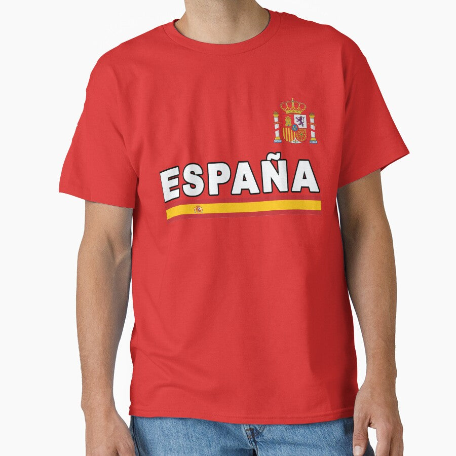 Espana Football Jersey Style Spanish Sport Flag Design by merchhost