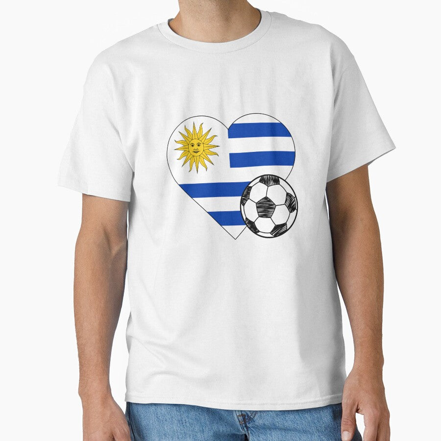 Uruguay Soccer Heart Design by FinalScoreClub