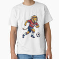 Retro 90s England Soccer Lion Graphic Art by Ink & Void Co.