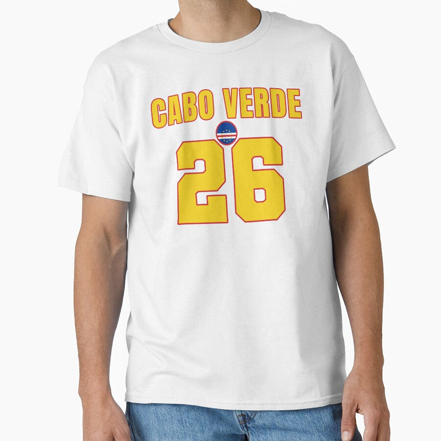 Cape Verde 26 Football Shirt Style Design – Cape Verde National Team Apparel by The Hairy Melon