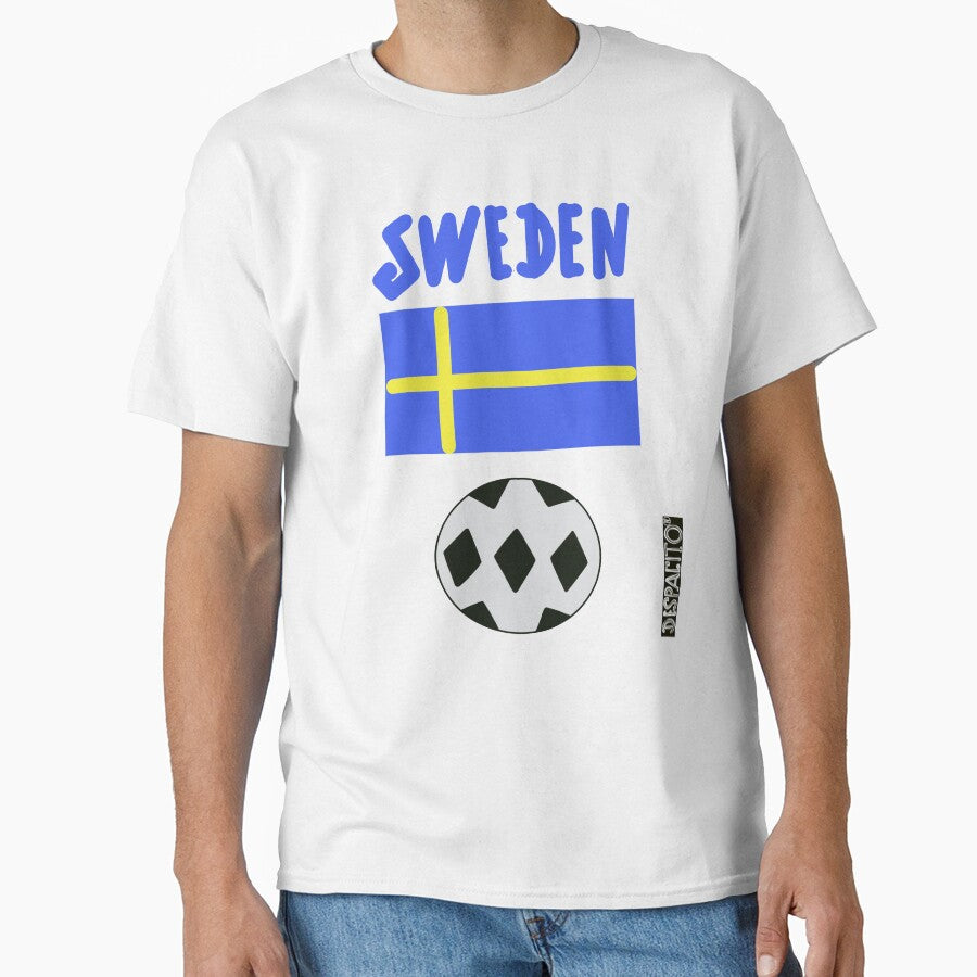 Despacito® Sweden Flag Black White Ball Design Text by DespacitoBrand