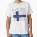 Finland Flag Deluxe Mosaic Style by merchhost