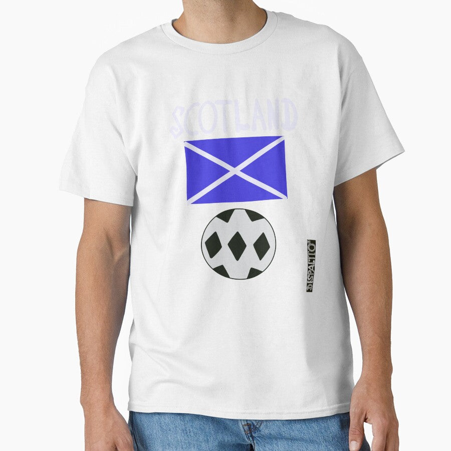 Despacito® Scotland Flag Black White Ball Design Text by DespacitoBrand
