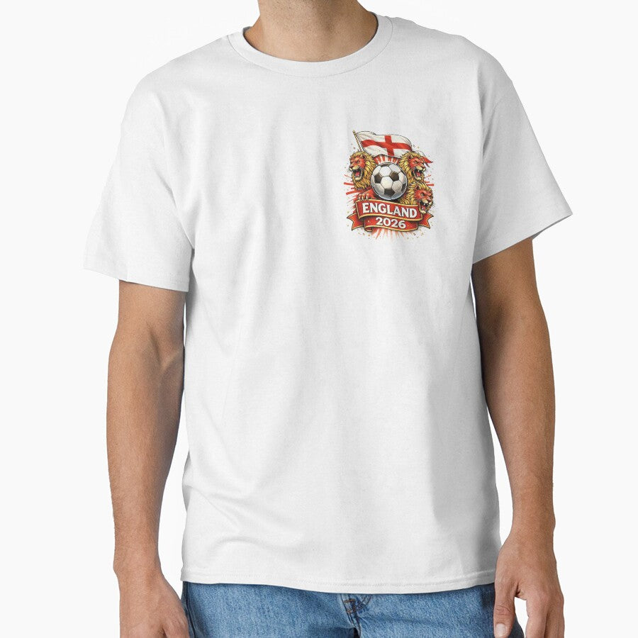 England 2026 vintage three lions fan shirt by ZEBBEDE - Minimal Streetwear
