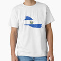 El Salvador Flag Map tshirt distressed vintage by farhanhafeez