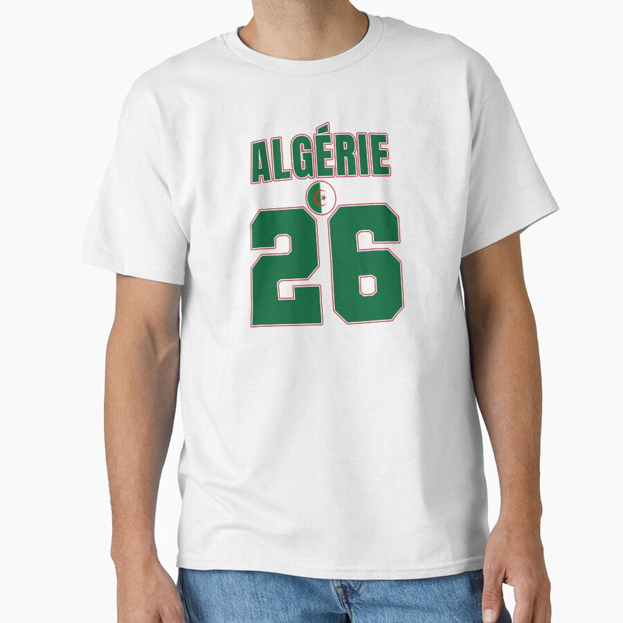 Algeria 26 Football Shirt Style Design – Algeria National Team Apparel by The Hairy Melon