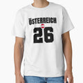 Austria 26 Football Shirt Style Design – Austria National Team Apparel by The Hairy Melon