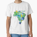 Watercolor Countries - Brazil by Erin McIntosh
