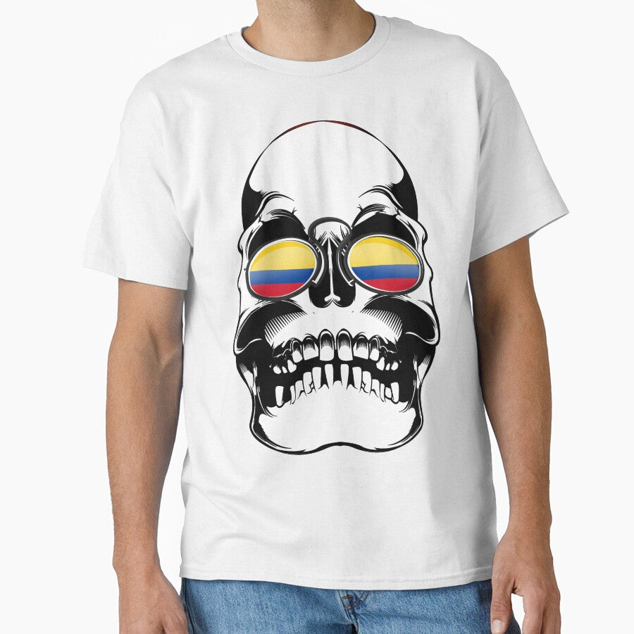 Colombia skull soccer fan by emphatic