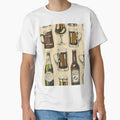Seamless pattern with color beer icons. Hand drawn elements by Huynhdesign