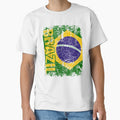 brazil brasil flag vintage distressed brazil by ZackYanez