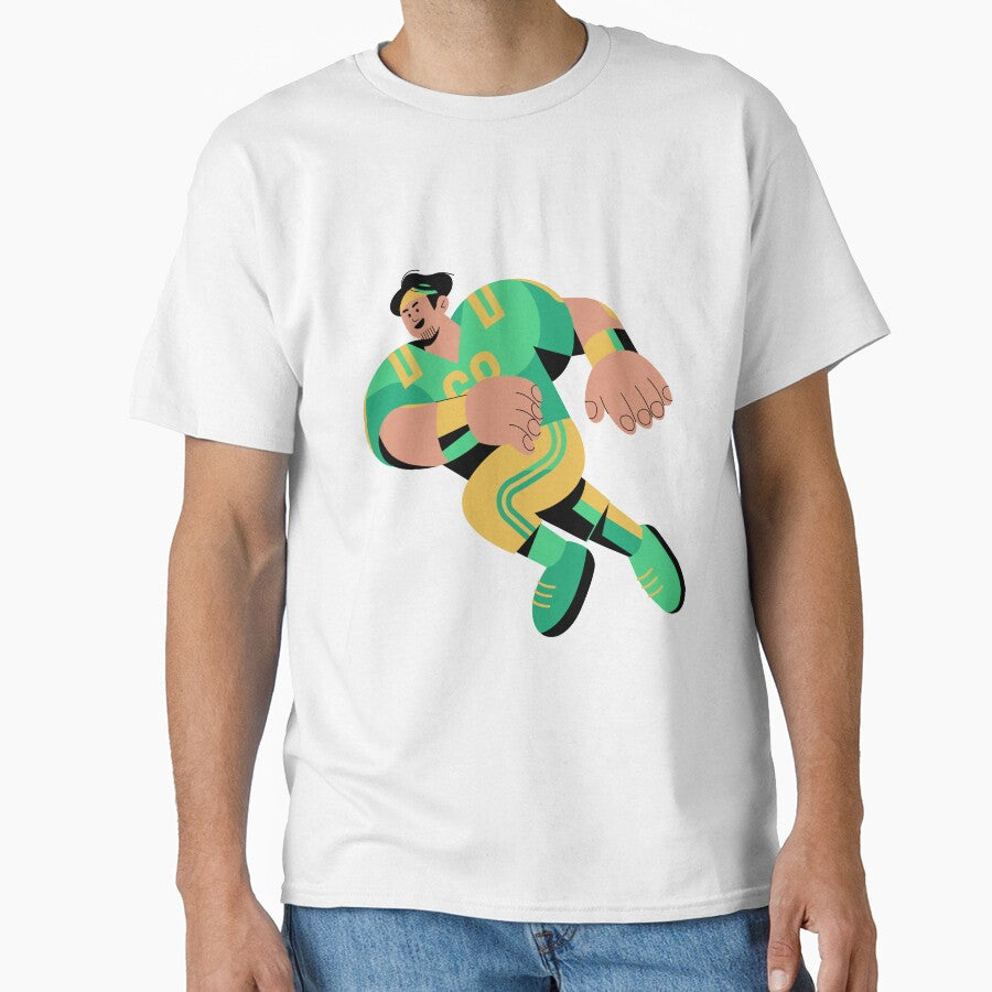 Superbowl soccer player illustration by Pikasso 1
