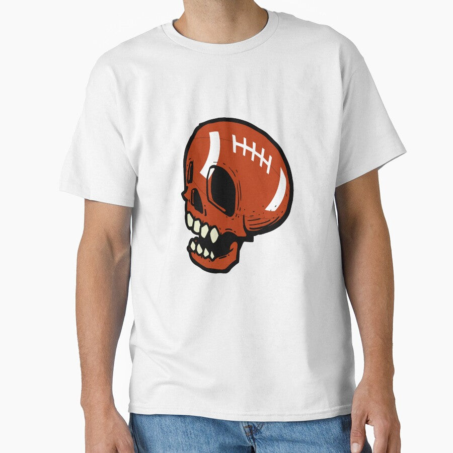 American Football Ball On A Skull Face by GabrieSketcham