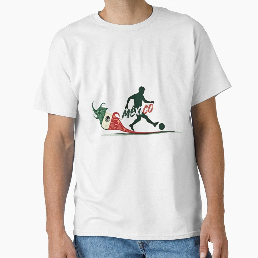 Dynamic Mexico Soccer Player Chili Flag Trail by PMTaurus