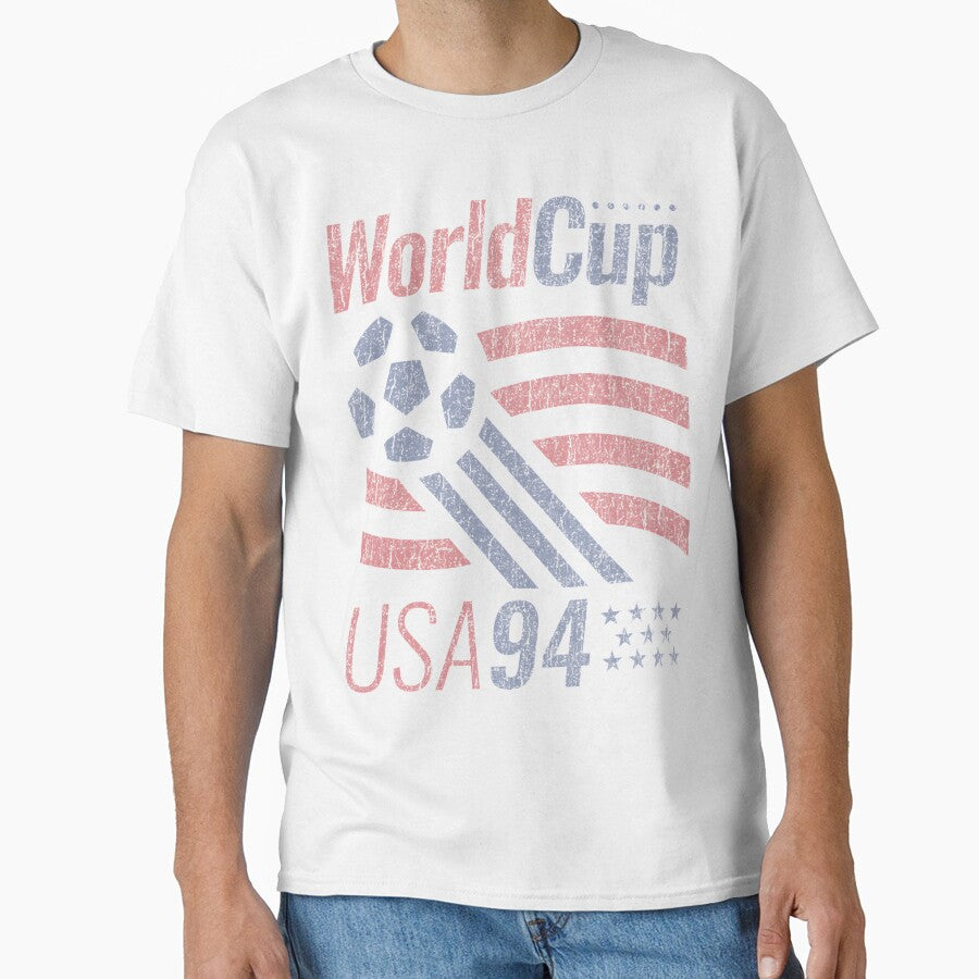 Retro USA Soccer Design - Patriotic American Sports Enthusiast Style by chatmonalejan