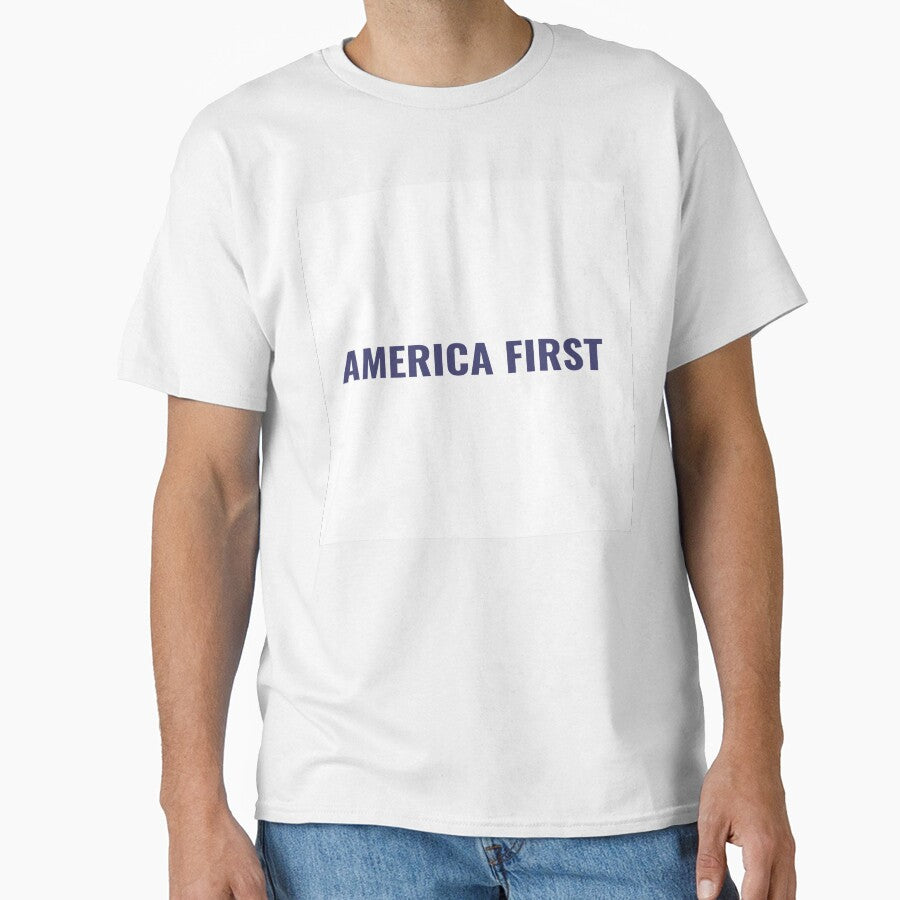 AMERICA FIRST Shirt – Patriotic USA Tee | Uncle Jichuan by Uncle-Jichuan