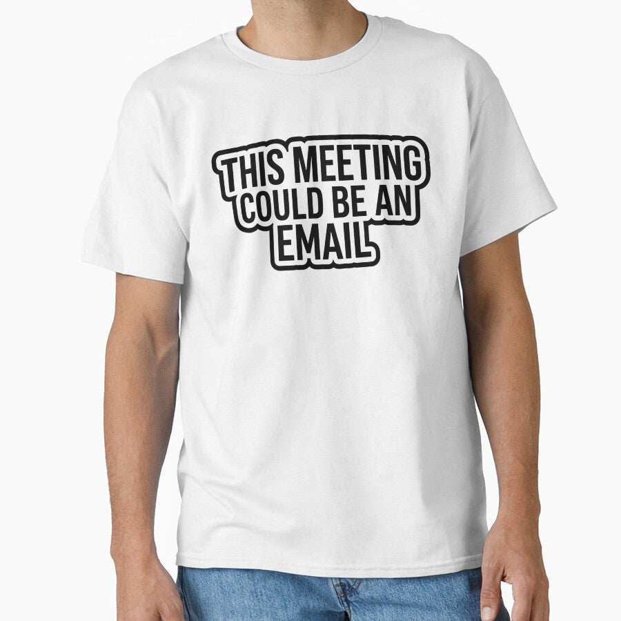 Funny Office Sticker – This Meeting Could Be an Email Corporate Humor Laptop Sticker by Dada-arts