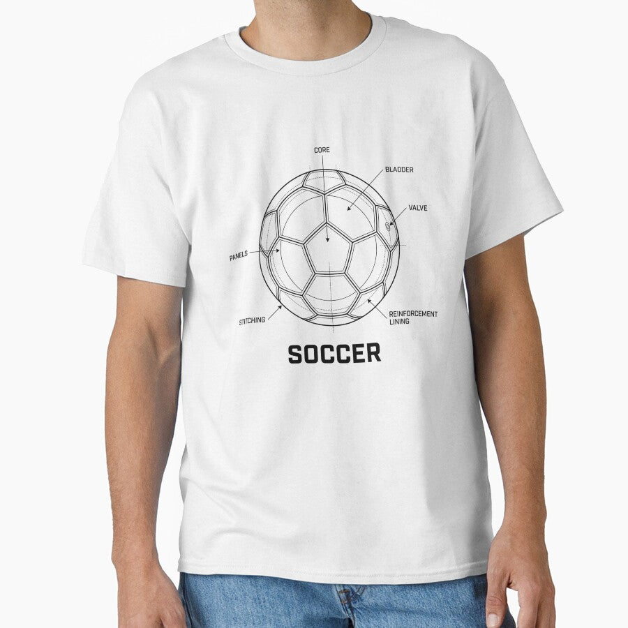 Vintage Football Blueprint Minimalist Patent Drawing Shirt by Mr-wow