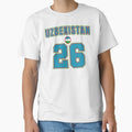 Uzbekistan 26 Football Shirt Style Design – Uzbekistan National Team Apparel by The Hairy Melon