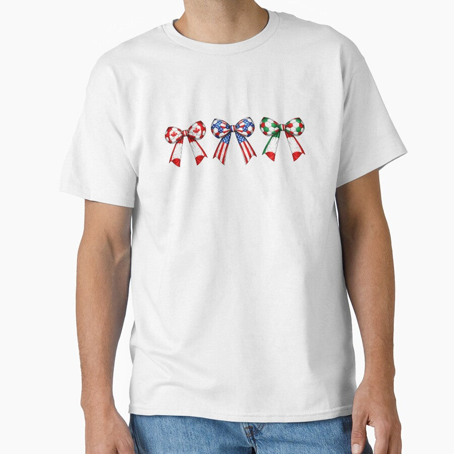 Soccer Bow Collection Canada USA Mexico Football Pride by MuniraWearify