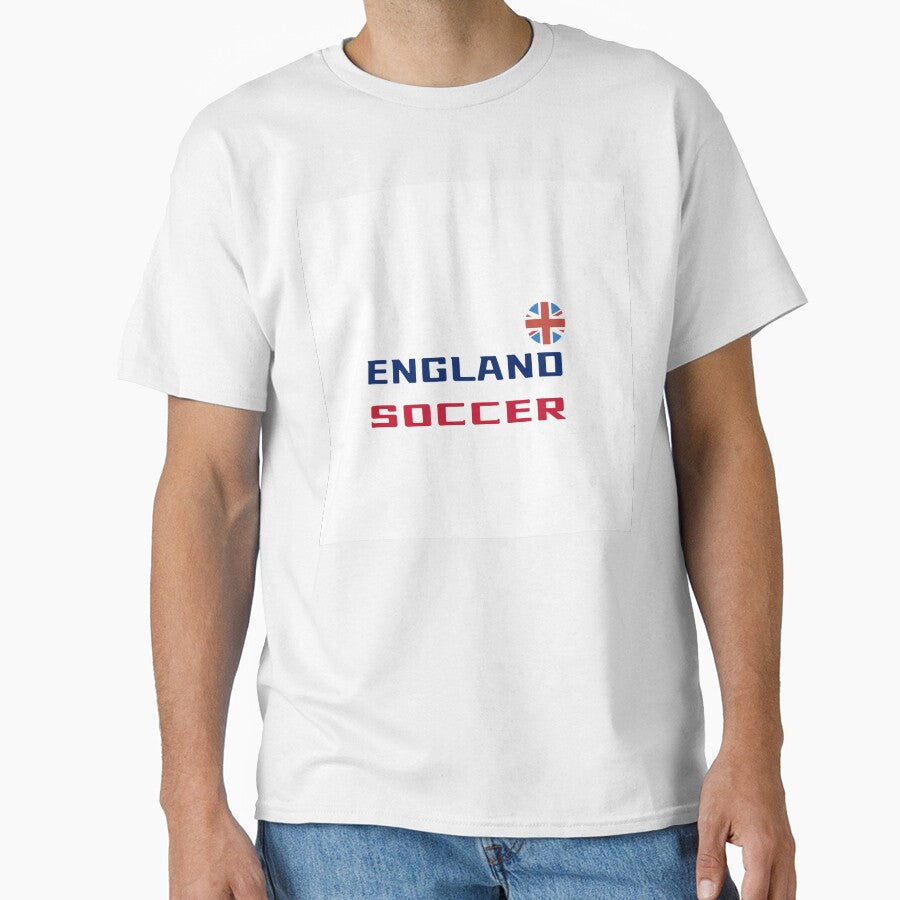 England Soccer T-Shirt with Flag – 2026 English Football Fan Tee | Uncle Jichuan by Uncle-Jichuan