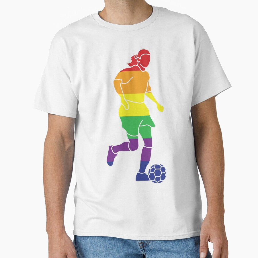 Female Rainbow Soccer Player by wilcoxm19