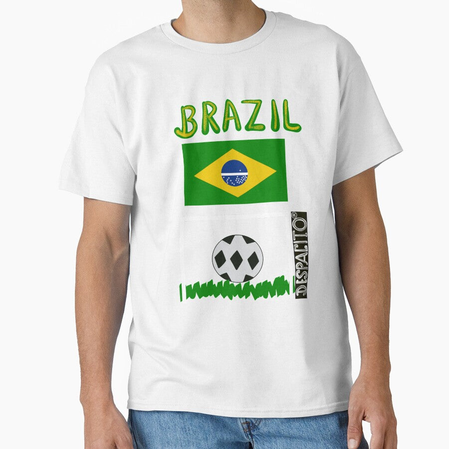 Despacito® Official Distressed Text Brazil Flag Futbol Soccer Ball by lovemedespacito