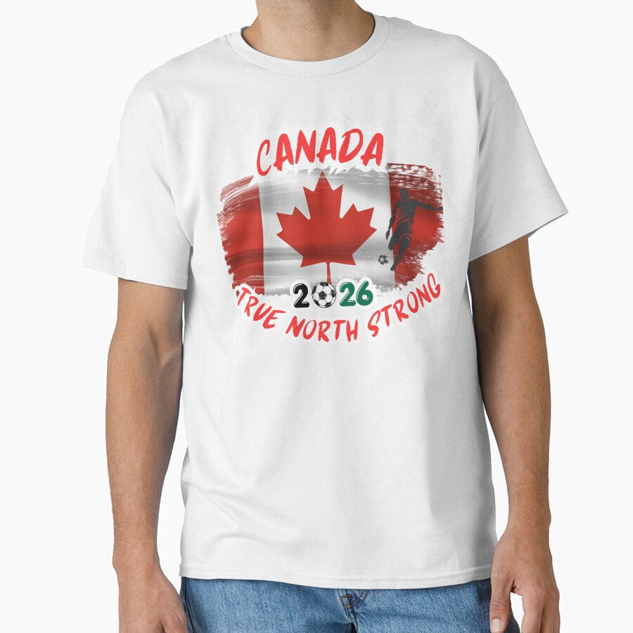 Canada True North Strong Shirt | Canadian Pride Bold Typography Design by ThreadNovaCo