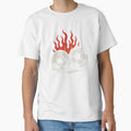 Football Skull Flames by CreepyCornerArt