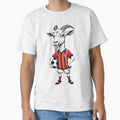 Funny Soccer Goat – Football Mascot Cartoon | Goat Player Sports Design by Pigmentra