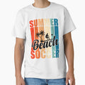 Summer Beach Soccer Retro by Teelogic