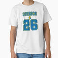 Sweden 26 Football Shirt Style Design – Sweden National Team Apparel by The Hairy Melon