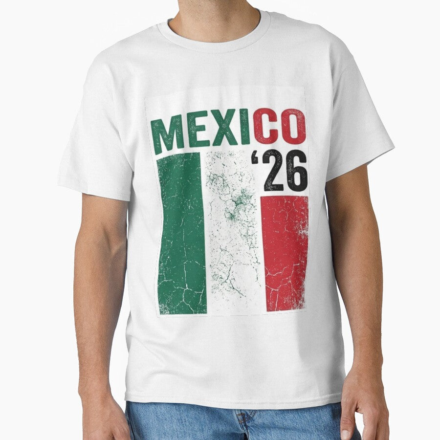 Mexico 2026 Soccer Vintage Flag Football Fan by _ZENTAY_