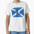 Skye on Scotland Flag - Distressed by isleheid