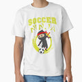 Funny Soccer Ninja Player Cute Foot-ball Game Grunge Design for Kids by WhiteTears